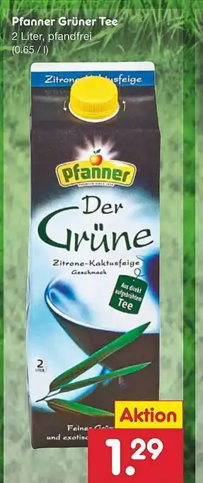 Netto Marken-Discount Pfanner grüner tee Angebot