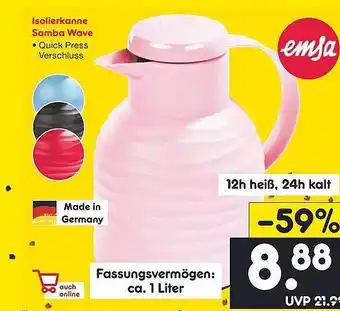 Netto Marken-Discount Isolierkanne samba wave emsa Angebot