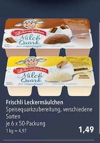 CITTI Markt Frischli leckermäulchen Angebot