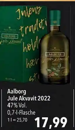 CITTI Markt Aalborg jule akvavit 2022 Angebot