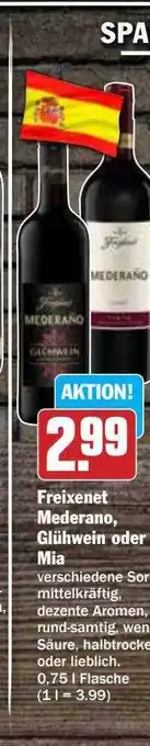 Hit Freixenet mederano, glühwein oder mia Angebot