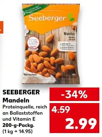 Kaufland Seeberger Mandeln 200 g Packg. Angebot