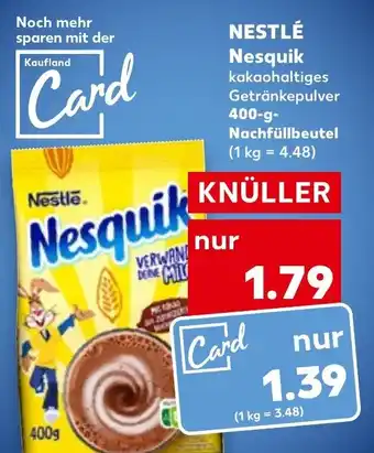 Kaufland Nestlé Nesquik 400 g Nachfüllbeutel Angebot