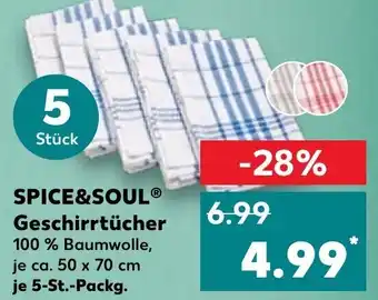 Kaufland Spice&Soul Geschirrtücher 5 St. Packg. Angebot