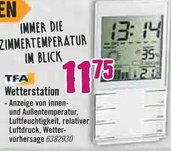 Hornbach TFA Wetterstation Angebot