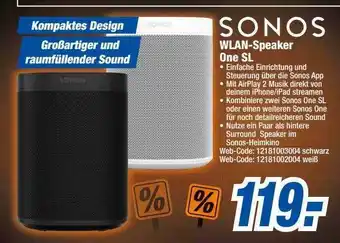 HEM Expert Sonos wlan-speaker one sl Angebot