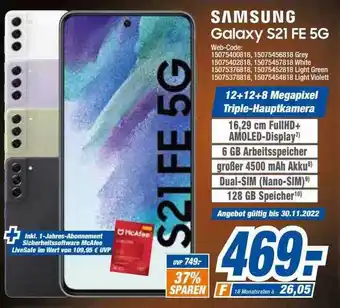 HEM Expert Samsung galaxy s21 fe 5g Angebot