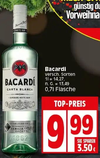 Elli Markt Bacardi 0,7 L Flasche Angebot