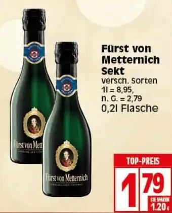 Elli Markt Fürst von Metternich Sekt 0,2 L Flasche Angebot