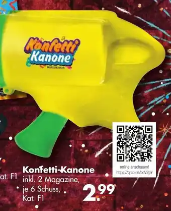 Handelshof Konfetti Kanone Angebot