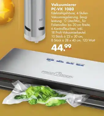 Handelshof Profi Cook Vakuumierer PC-VK 1080 Angebot