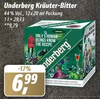 Simmel Underberg Kräuter Bitter 12x20 ml Packung Angebot