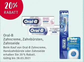 Rossmann Oral B Zahncreme, Zahnbürsten, Zahnseide Angebot