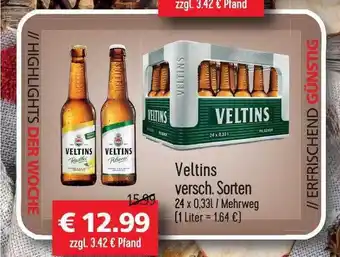 Getränkehaus Veltins verschiedene sorten Angebot