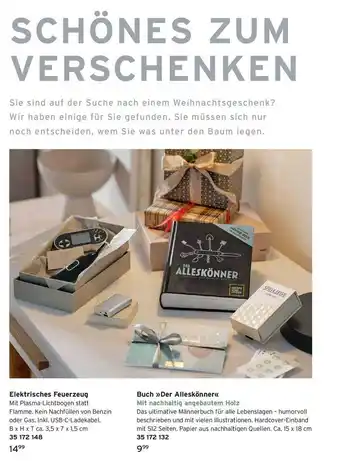 Tchibo Elektrisches feuerzeug oder buch „der allezskönner“ Angebot