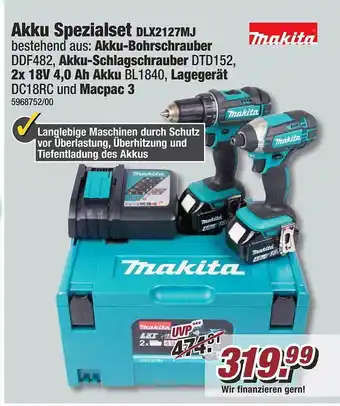 Poco Makita akku spezialset dlx212mj Angebot