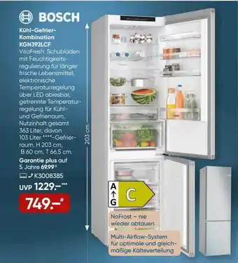 Galeria Bosch kühl- gefrierkombination kgn392lcf Angebot