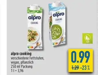 diska Alpro cooking Angebot