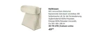 Tchibo Keilkissen mit recyceltem material Angebot