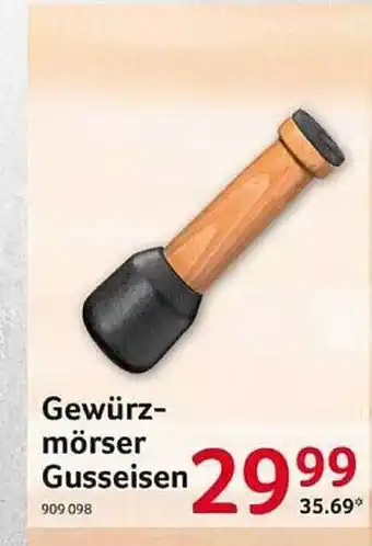 Selgros Gewürzmörser gusseisen Angebot