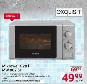 Selgros Mikrowelle 20l mw802si exquisit Angebot