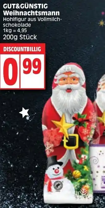 Edeka Gut & Günstig Weihnachtsmann 200g Stück Angebot