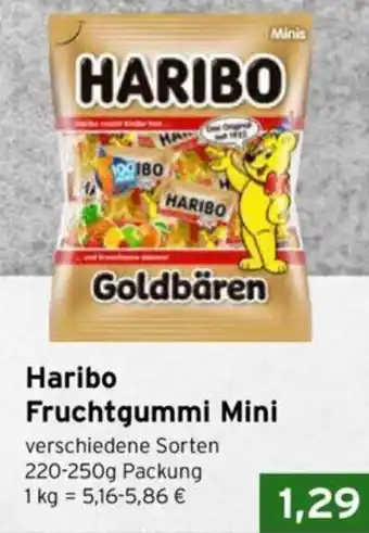 CAP Markt Haribo Fruchtgummi Mini 220-250 g Packung Angebot