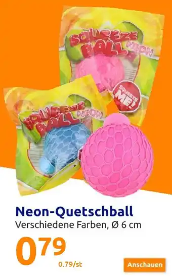 Action Neon Quetschball Angebot