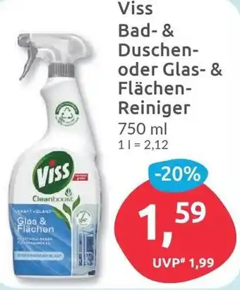 Budni Viss Bad & Duschen oder Glas & Flächen Reiniger 750 ml Angebot