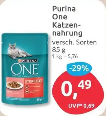 Budni Purina One Katzennahrung 85 g Angebot