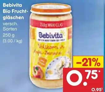 Netto Marken-Discount Bebivita Bio Fruchtgläschen 250 g Angebot