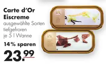 Handelshof Carte D'Or Eiscreme 5 L Wanne Angebot