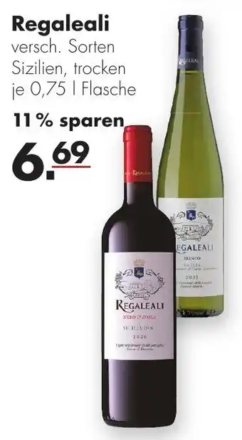 Handelshof Regaleali 0,75 L Flasche Angebot