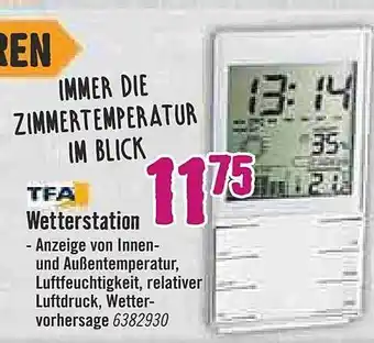 Hornbach Tfa wetterstation Angebot