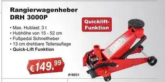 Stabilo Fachmarkt Rangierwagenheber drh3000p Angebot