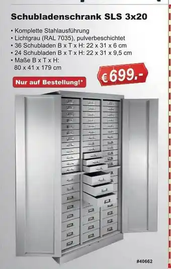 Stabilo Fachmarkt Schubladenschrank sls 3x20 Angebot