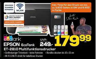 Euronics XXL Ecotank epson et-2810 multifunktionsdrucker Angebot