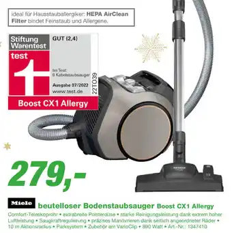 EP Miele Beutelloser Bodenstaubsauger Boost CX1 Allergy Angebot