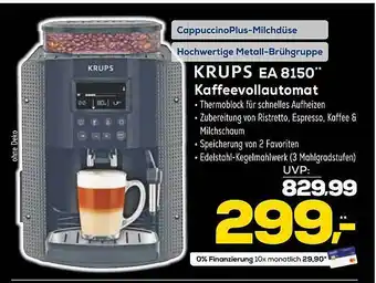 Euronics XXL Krups ea 8150 kaffeevollautomat Angebot