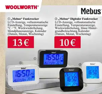 Woolworth „mebus“ funkwecker oder digitaler funkwecker Angebot