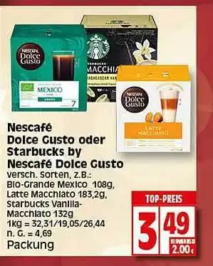 Elli Markt Nescafé dolce gusto oder starbucks by nescafé dolce gusto Angebot