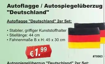 Stabilo Fachmarkt Autoflagge oder autospiegelüberzug „deutschland“ Angebot