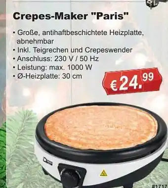 Stabilo Fachmarkt Crepes-maker „paris“ Angebot