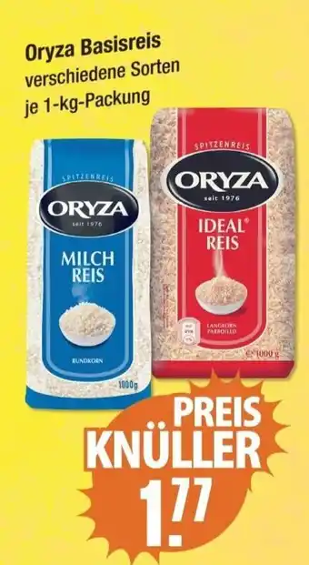 V Markt Oryza Basisreis 1 kg Packung Angebot