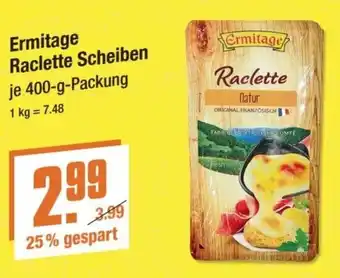 V Markt Hermitage Raclette Scheiben 400 g Packung Angebot