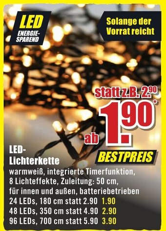 B1 Discount Baumarkt LED Lichterkette Angebot