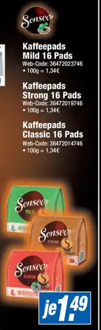 Expert Senseo Kaffeepads Mild 16 Pads Angebot