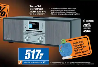 Expert TechniSat Internetradio Digitradio 650 Angebot