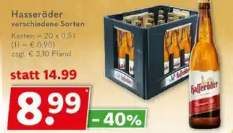 Getränkeland Hasseröder 20x0,5 L Angebot