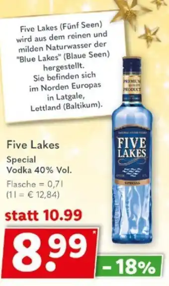 Getränkeland Five Lakes Special Vodka 0,7 L Angebot